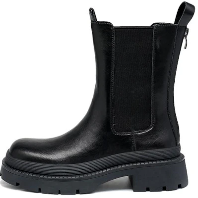 (W) Exull Yisi Q 'Botas Chelsea Gruesas Negras de Estilo Británico' 7218611660 Buy (W) Exull Yisi Q 'Botas Chelsea Gruesas Negras de Estilo Británico' 7218611660