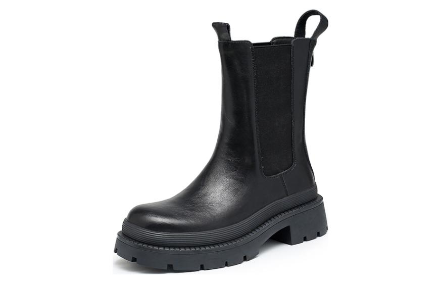 Order (W) Exull Yisi Q 'Botas Chelsea Gruesas Negras de Estilo Británico' 7218611660