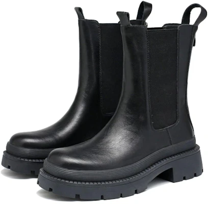 (W) Exull Yisi Q 'Botas Chelsea Gruesas Negras de Estilo Británico' 7218611660 Lookbook (W) Exull Yisi Q 'Botas Chelsea Gruesas Negras de Estilo Británico' 7218611660