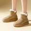 Purchase (Women) Exull YiSi Q 'Brown Plush Thick Sole Short Snow Boots' 1218402581