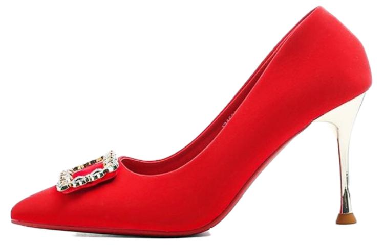 (Women) Exull YiSi Q 'Red Metal Buckle Stiletto' 1315007810