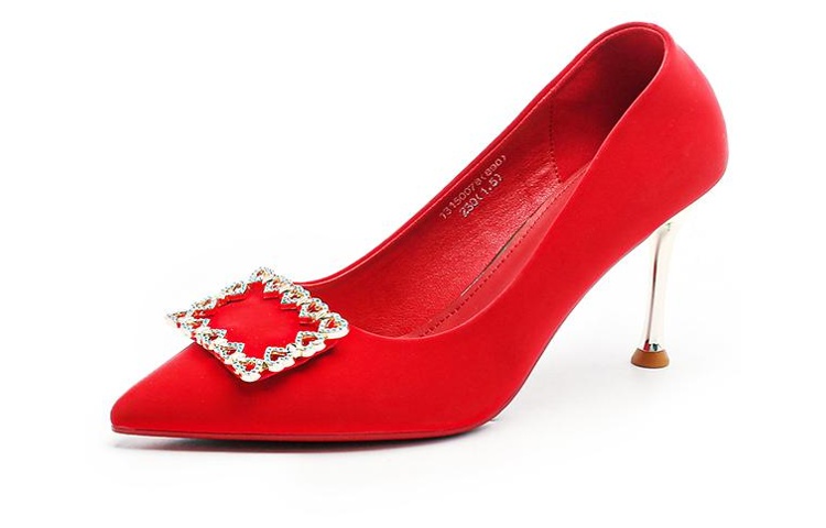 Order (W) Exull 伊诗Q '红色金属扣细高跟鞋' 1315007810