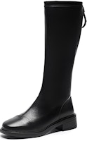 (Women) Exull YiSi Q High-Top Boot 'Black Faux Leather & Fleece' 1218806960 (Women) Exull YiSi Q High-Top Boot 'Black Faux Leather & Fleece' 1218806960
