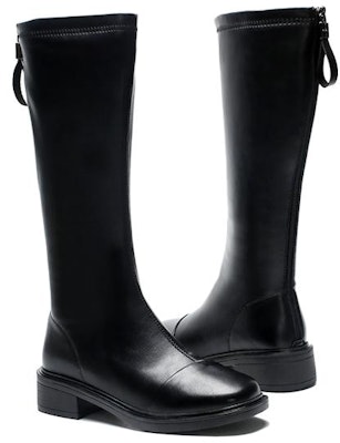 (Women) Exull YiSi Q High-Top Boot 'Black Faux Leather & Fleece' 1218806960 Order (Women) Exull YiSi Q High-Top Boot 'Black Faux Leather & Fleece' 1218806960