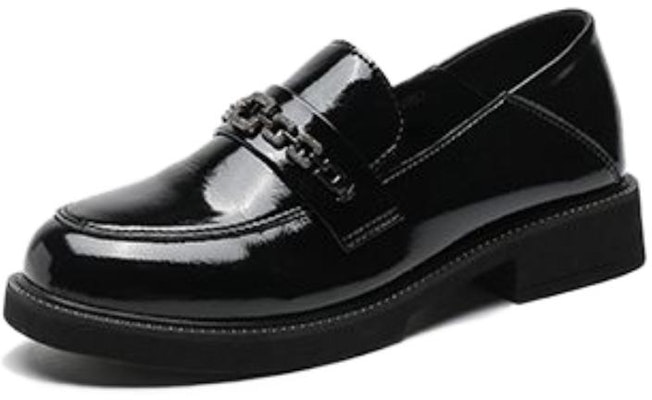 (Women) Exull YiSi Q Leather Casual Shoes 'Black' 'Shiny Commute' 12I7106960 Buy (Women) Exull YiSi Q Leather Casual Shoes 'Black' 'Shiny Commute' 12I7106960