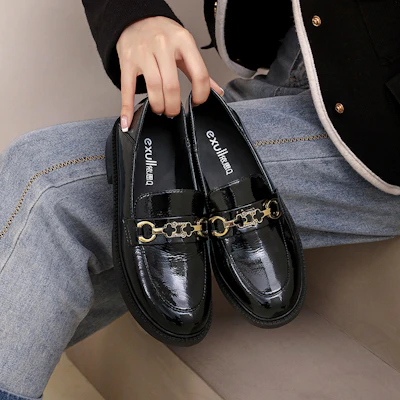 (W) Kasut Kasual Kulit EXULL YiSi Q 'Hitam Reka Versatil' 7217101260 Details for (W) Kasut Kasual Kulit EXULL YiSi Q 'Hitam Reka Versatil' 7217101260