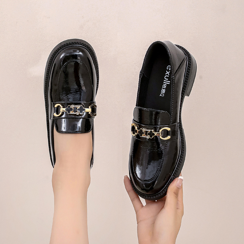 Sizing (W) Kasut Kasual Kulit EXULL YiSi Q 'Hitam Reka Versatil' 7217101260