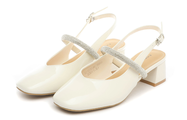 Lookbook (W) 엑슐 이시Q 가죽 뮬 (베이지, 굽높음) 1216304671