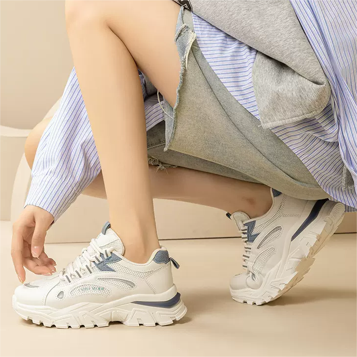 Lookbook (W) Exull YiSi Q 网眼多功能休闲厚底运动鞋‘米色’ 1217704471