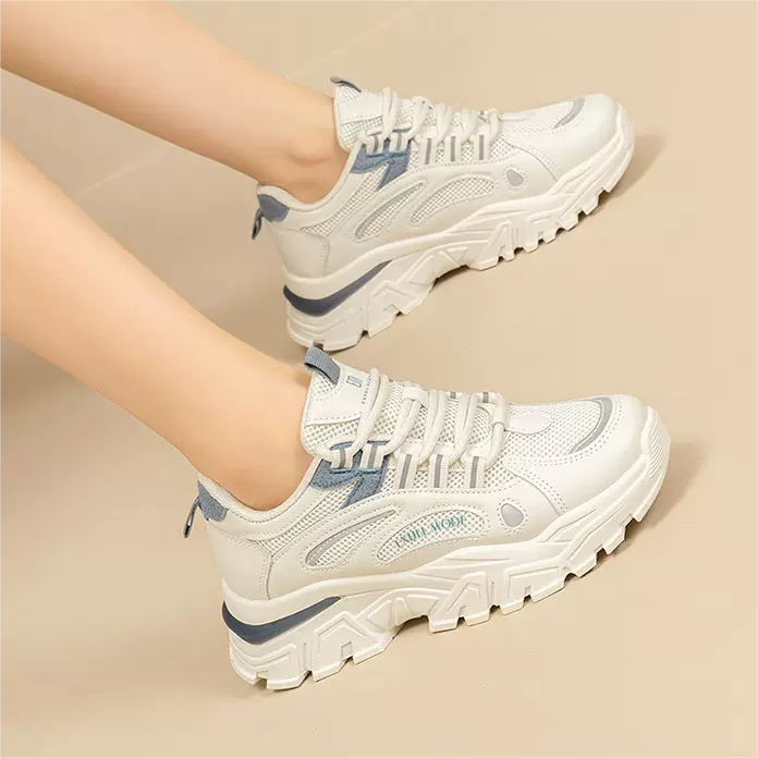 Shop (W) Exull YiSi Q 网眼多功能休闲厚底运动鞋‘米色’ 1217704471