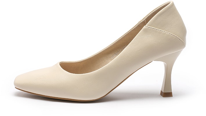(Women) EXULL Yisi Q PU 'Elegant Beige Kitten Heel Mules' 1215001471 Buy (Women) EXULL Yisi Q PU 'Elegant Beige Kitten Heel Mules' 1215001471