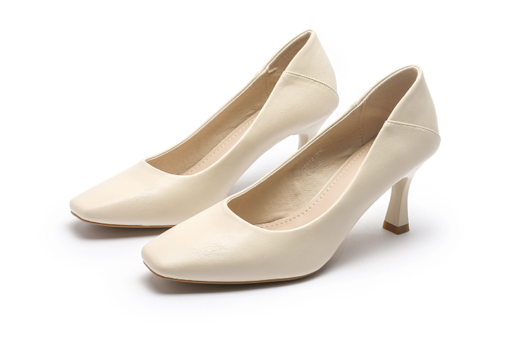 Lookbook (W) EXULL Yisi Q PU 'Mules Tumit Rendah Elegan Beige' 1215001471