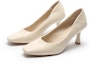 Lookbook (Women) EXULL Yisi Q PU 'Elegant Beige Kitten Heel Mules' 1215001471