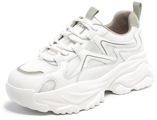 EXULL 依思Q PU 透氣百搭 增高 低幫 老爹鞋 5.5cm 女款 綠色 Buy EXULL 依思Q PU 透氣百搭 增高 低幫 老爹鞋 5.5cm 女款 綠色