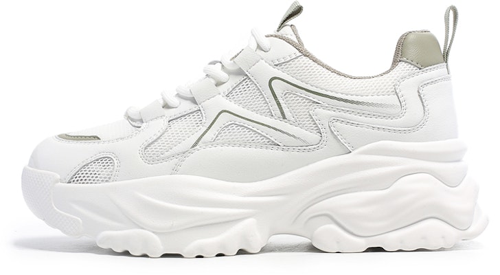 EXULL 依思Q PU 透氣百搭 增高 低幫 老爹鞋 5.5cm 女款 綠色 Order EXULL 依思Q PU 透氣百搭 增高 低幫 老爹鞋 5.5cm 女款 綠色