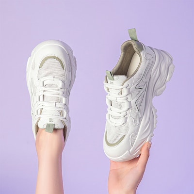 EXULL 依思Q PU 透氣百搭 增高 低幫 老爹鞋 5.5cm 女款 綠色 Purchase EXULL 依思Q PU 透氣百搭 增高 低幫 老爹鞋 5.5cm 女款 綠色