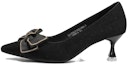 Buy (W) EXULL Yisi Q PU Kasut Tinggi 'Tumit Ladam Hitam' 12I7003160