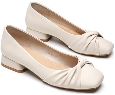 (W) Exull YiSi Q Sepatu Slip-On Square Toe 'Beige' 72I7004871 Order (W) Exull YiSi Q Sepatu Slip-On Square Toe 'Beige' 72I7004871