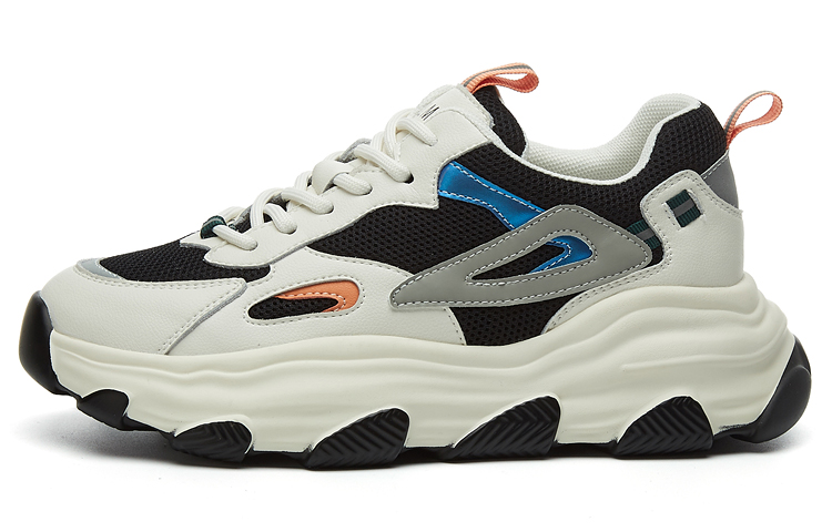 (Women) Exull YiSi Q Synthetic Leather Low-Top 'Dad Shoe Black' 8215403460