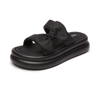 (W) Exull YiSi Q Synthetic Leather Platform CMFTable Slip-On Sandals 'Thick Sole'