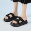 Shop (W) Exull YiSi Q Sandal Kulit Sintetis Platform Nyaman Slip-On 'Sole Tebal' 73165688