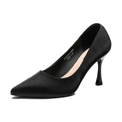 (W) Exull YiSiQ 'Black Stiletto Pumps'