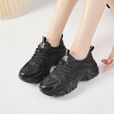 (W) Exull YiSiQ ライトベージュ ダッドスニーカー 12I7700371 3