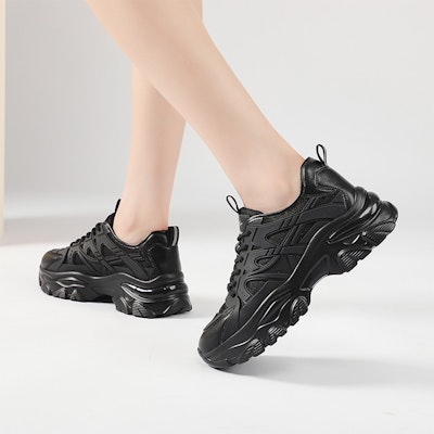 (W) Exull YiSiQ ライトベージュ ダッドスニーカー 12I7700371 5