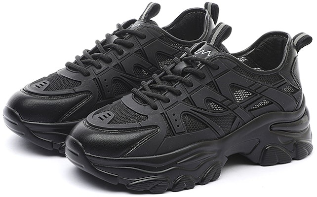 (W) Exull YiSiQ ライトベージュ ダッドスニーカー 12I7700371 1