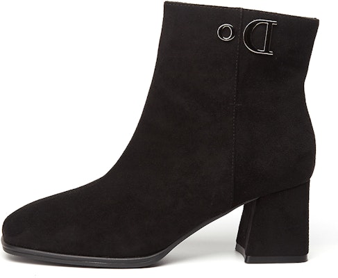 (Women) Exull YiSiQ Fabric Chunky Heel Comfortable Short Boots 'Black' 1318603360 Buy (Women) Exull YiSiQ Fabric Chunky Heel Comfortable Short Boots 'Black' 1318603360