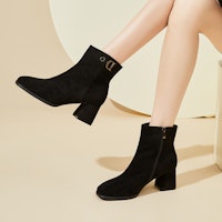 (W) Exull YiSiQ Sepatu Boots Hak Tebal Nyaman 'Hitam' 1318603360 Cheap (W) Exull YiSiQ Sepatu Boots Hak Tebal Nyaman 'Hitam' 1318603360