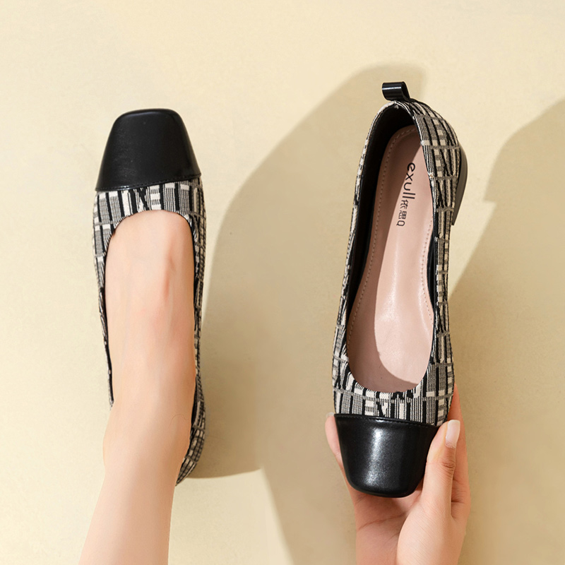 Purchase (W) Kasut Kasual Rendah Retro British Kain Exull YiSiQ 'Hitam dan Putih' 72170136