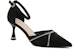 (W) Exull YiSiQ Tumit 7cm 'Rhinestone Hitam Satin Tajam' 1216700560