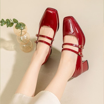 (W) (女性用) Exull YiSiQ ハイヒール 'バーガンディシンプル&快適' 7315001719 7315001719 Shop (W) (女性用) Exull YiSiQ ハイヒール 'バーガンディシンプル&快適' 7315001719 7315001719