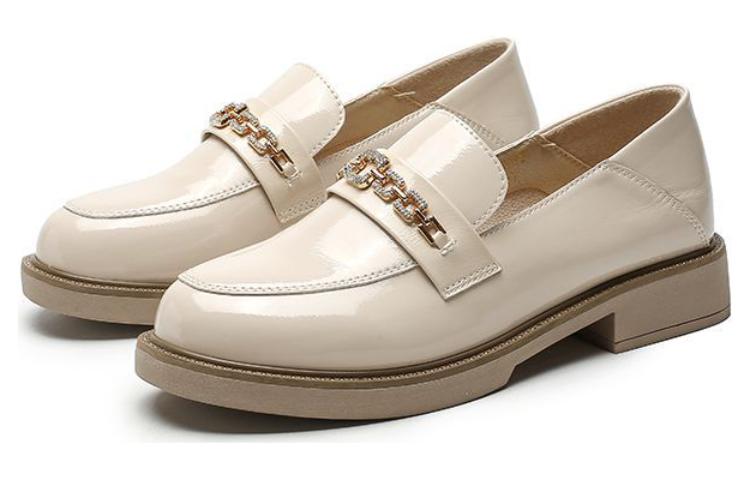 (W) Exull YiSiQ Leather Casual Flats 'Beige CMFT' 圖 2
