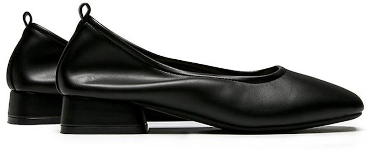 EXULL 依思Q 羊皮革淺口粗跟軟底休閒單鞋 3cm 女款 黑色 Lookbook EXULL 依思Q 羊皮革淺口粗跟軟底休閒單鞋 3cm 女款 黑色