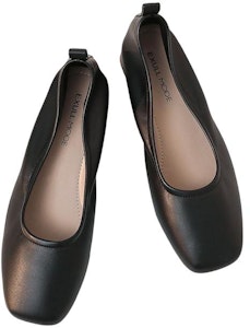 EXULL 依思Q 羊皮革淺口粗跟軟底休閒單鞋 3cm 女款 黑色 Shop EXULL 依思Q 羊皮革淺口粗跟軟底休閒單鞋 3cm 女款 黑色