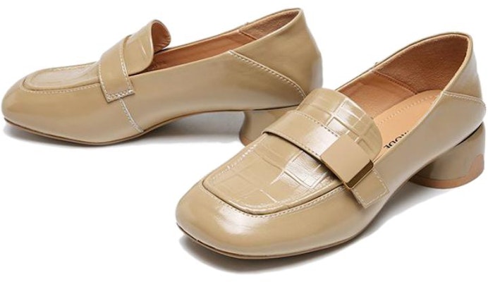 (W) (女性用) EXULL YiSiQ レザーミュール 4.0cm 'アプリコットバックル' 12I7101681 12I7101681 Order (W) (女性用) EXULL YiSiQ レザーミュール 4.0cm 'アプリコットバックル' 12I7101681 12I7101681