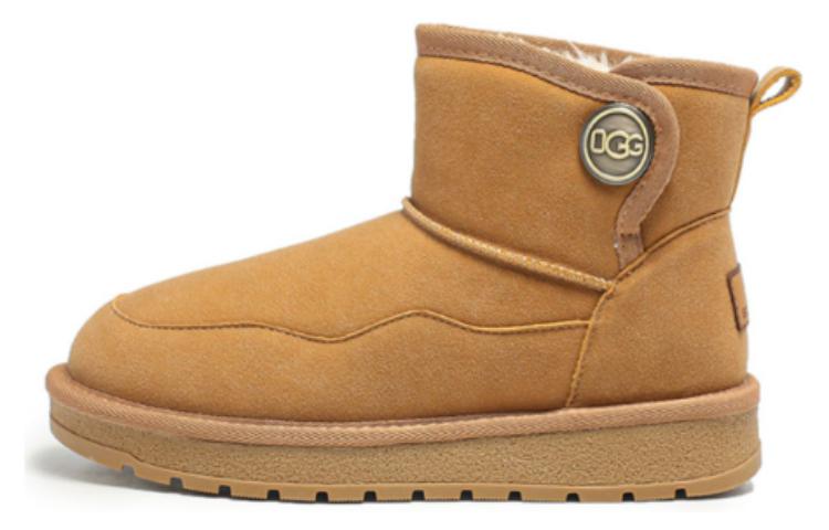 (W) Exull YiSiQ Leather Snow Boots 'Camel Warmth'