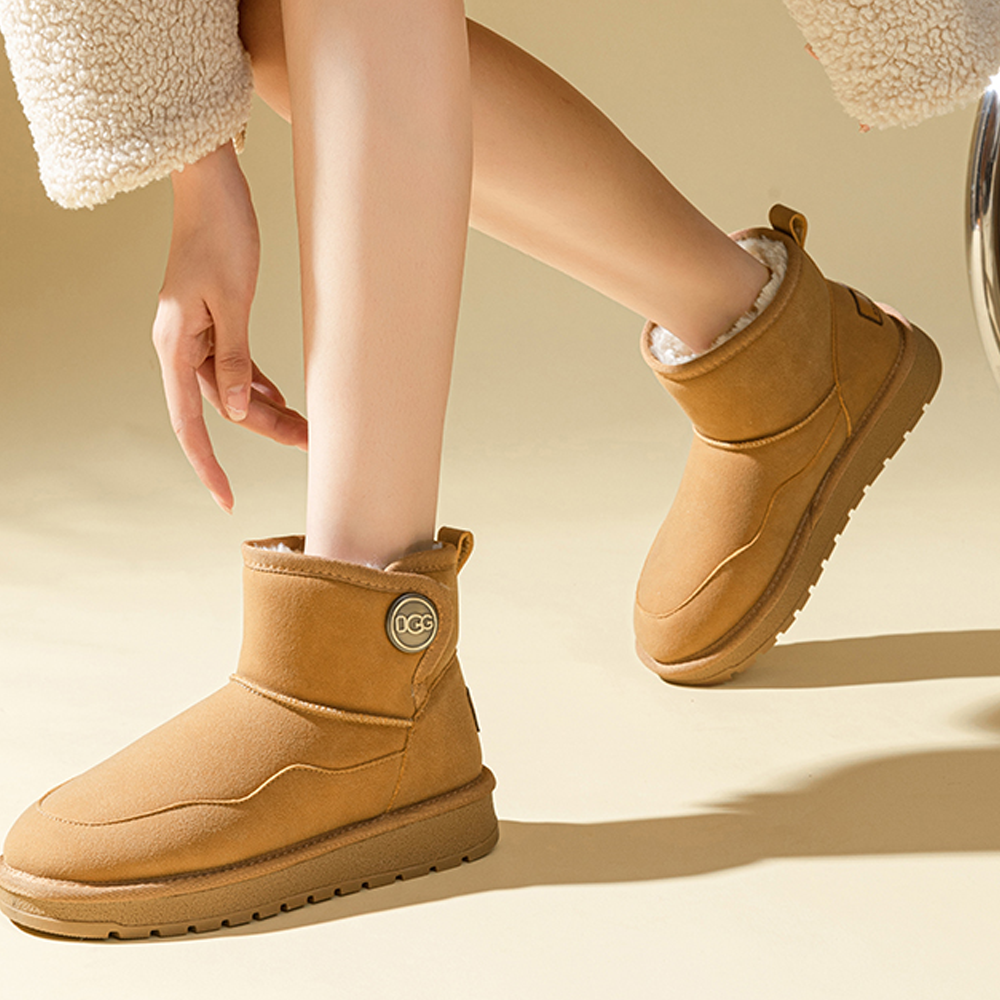 (W) Exull YiSiQ Leather Snow Boots 'Camel Warmth' 圖 3