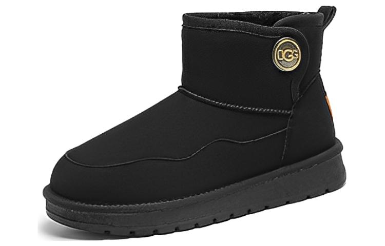 (W) Exull YiSiQ Leather Snow Boots 'Warm Black'