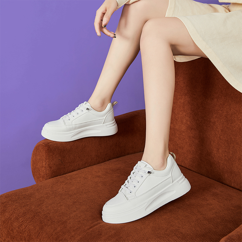 (W) Exull YiSiQ Low Top 'Thick Sole CMFT Breathable White' 圖 11