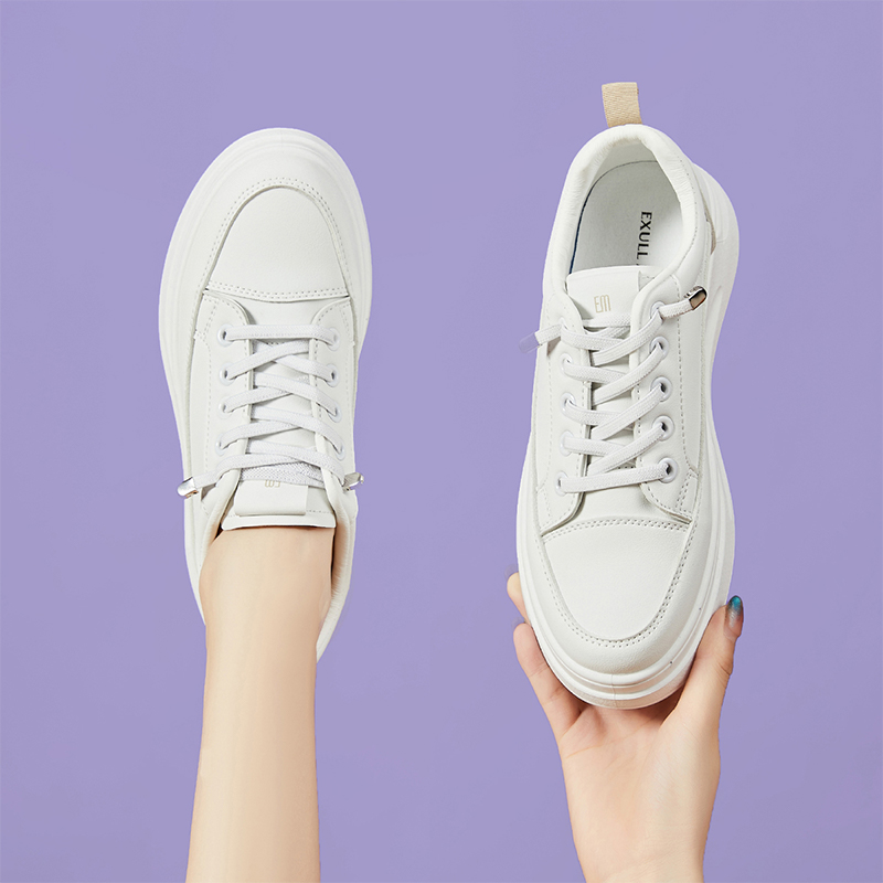 (W) Exull YiSiQ Low Top 'Thick Sole CMFT Breathable White' 圖 5