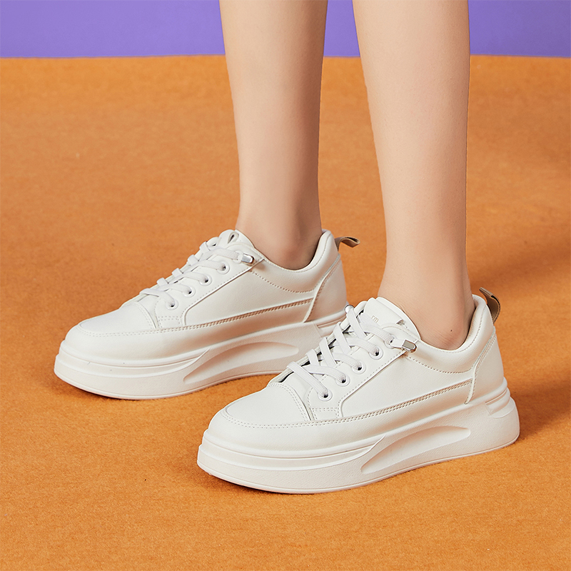 (W) Exull YiSiQ Low Top 'Thick Sole CMFT Breathable White' 圖 8