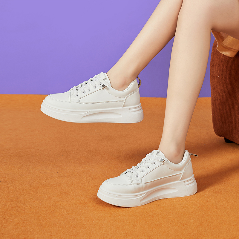 (W) Exull YiSiQ Low Top 'Thick Sole CMFT Breathable White' 圖 10