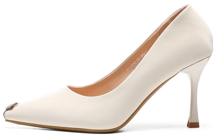 Buy (W) Exull YiSiQ Sepatu Hak Tinggi Lancip 'Beige Rhinestone' 1315001971