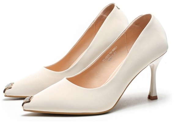 (W) (女性用)Exull YiSiQ ポインテッドトゥハイヒール「ベージュラインストーン」 1315001971 Lookbook (W) (女性用)Exull YiSiQ ポインテッドトゥハイヒール「ベージュラインストーン」 1315001971