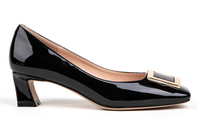 Order (W) Exull YiSiQ PU 'Chunky Heel Hitam' 12I5009160