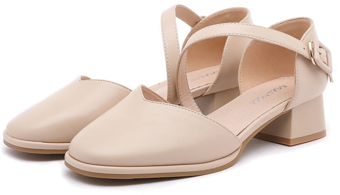 (W) (女性用) EXULL YiSiQ PU ハイヒール 4.5cm 太ヒール ピープトゥ 12I67012 12I67012 Sizing (W) (女性用) EXULL YiSiQ PU ハイヒール 4.5cm 太ヒール ピープトゥ 12I67012 12I67012
