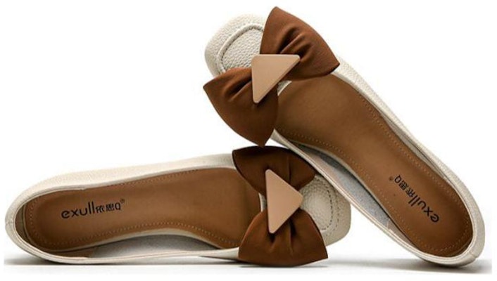 (Women) Exull YiSiQ Square Toe Slip-On 'Beige' 72I7002671 Order (Women) Exull YiSiQ Square Toe Slip-On 'Beige' 72I7002671